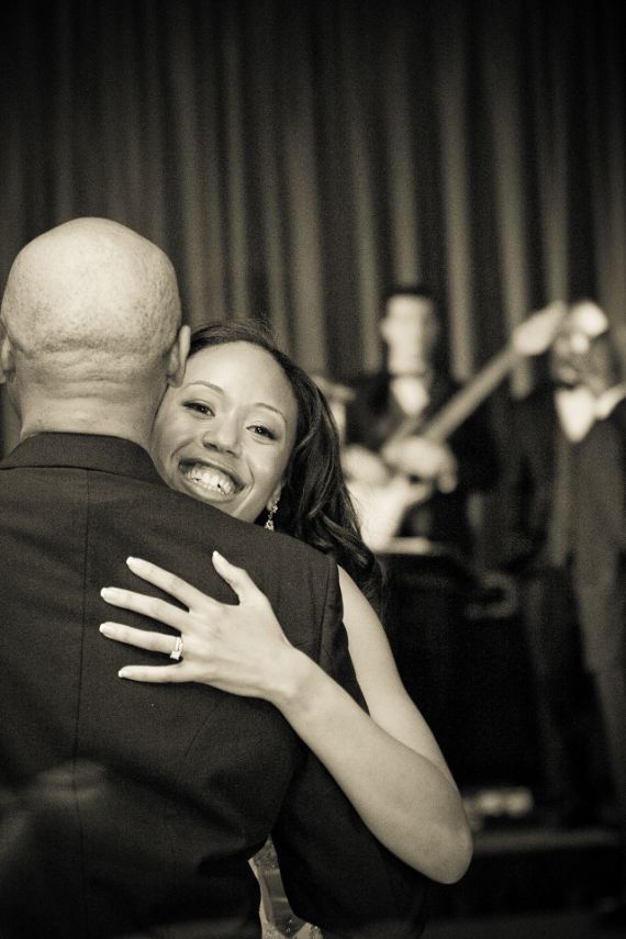 Dad and daughter dance