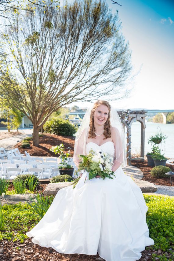 bride posing for camera