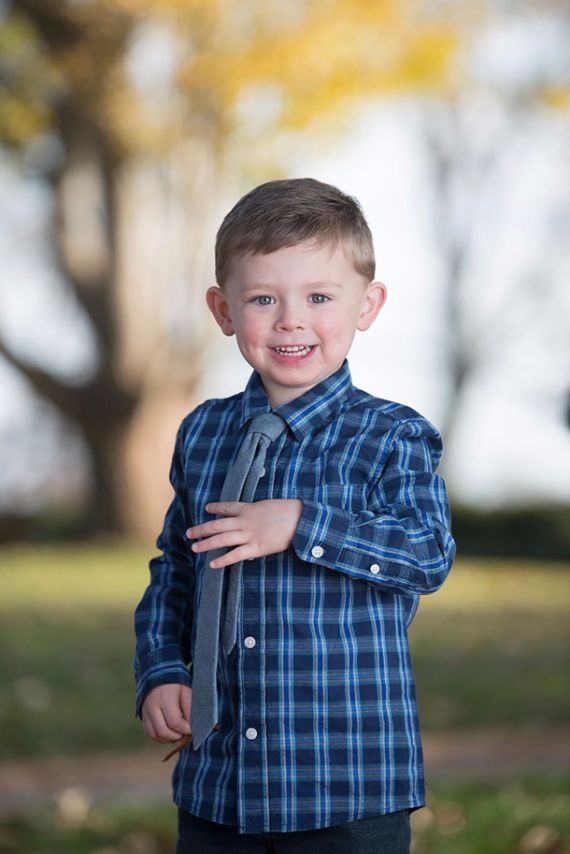 happy child posing for camera
