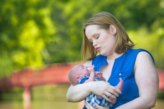 mother and newborn baby